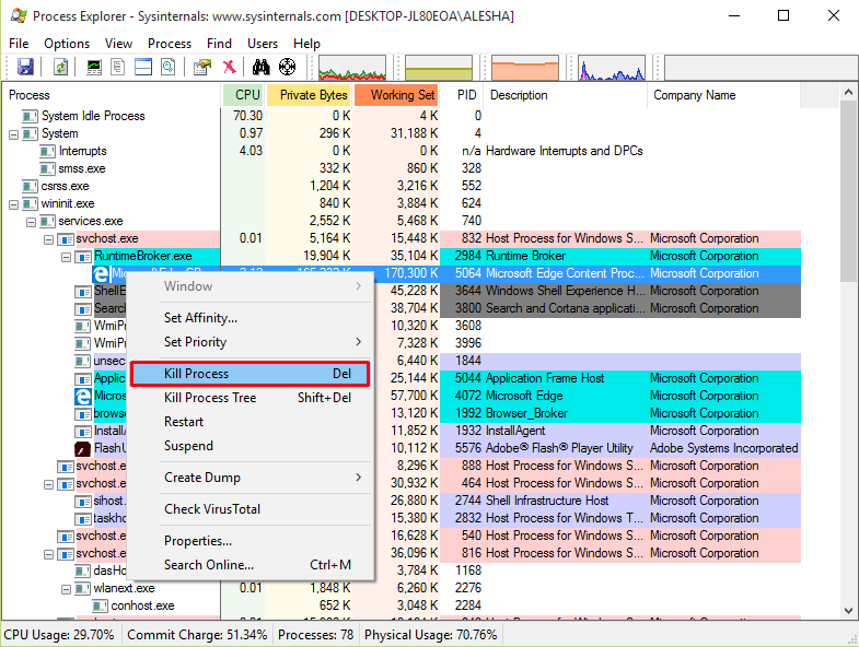 Process Xplorer Process Xplorer