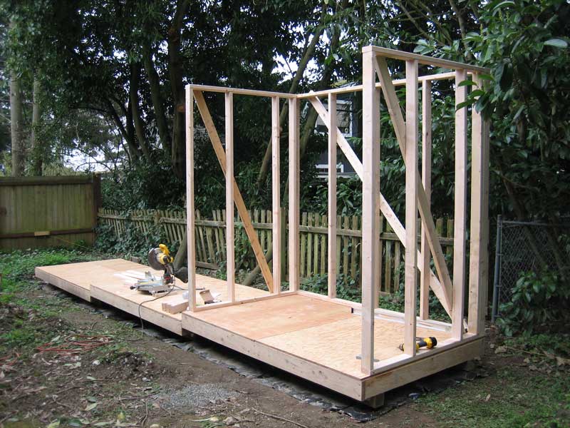 The Rat Hole Shed Part 3 Wall Framing