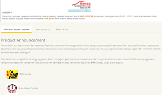 Cek Recall Airbag Honda Indonesia Cek Recall Master Rem Honda Indonesia