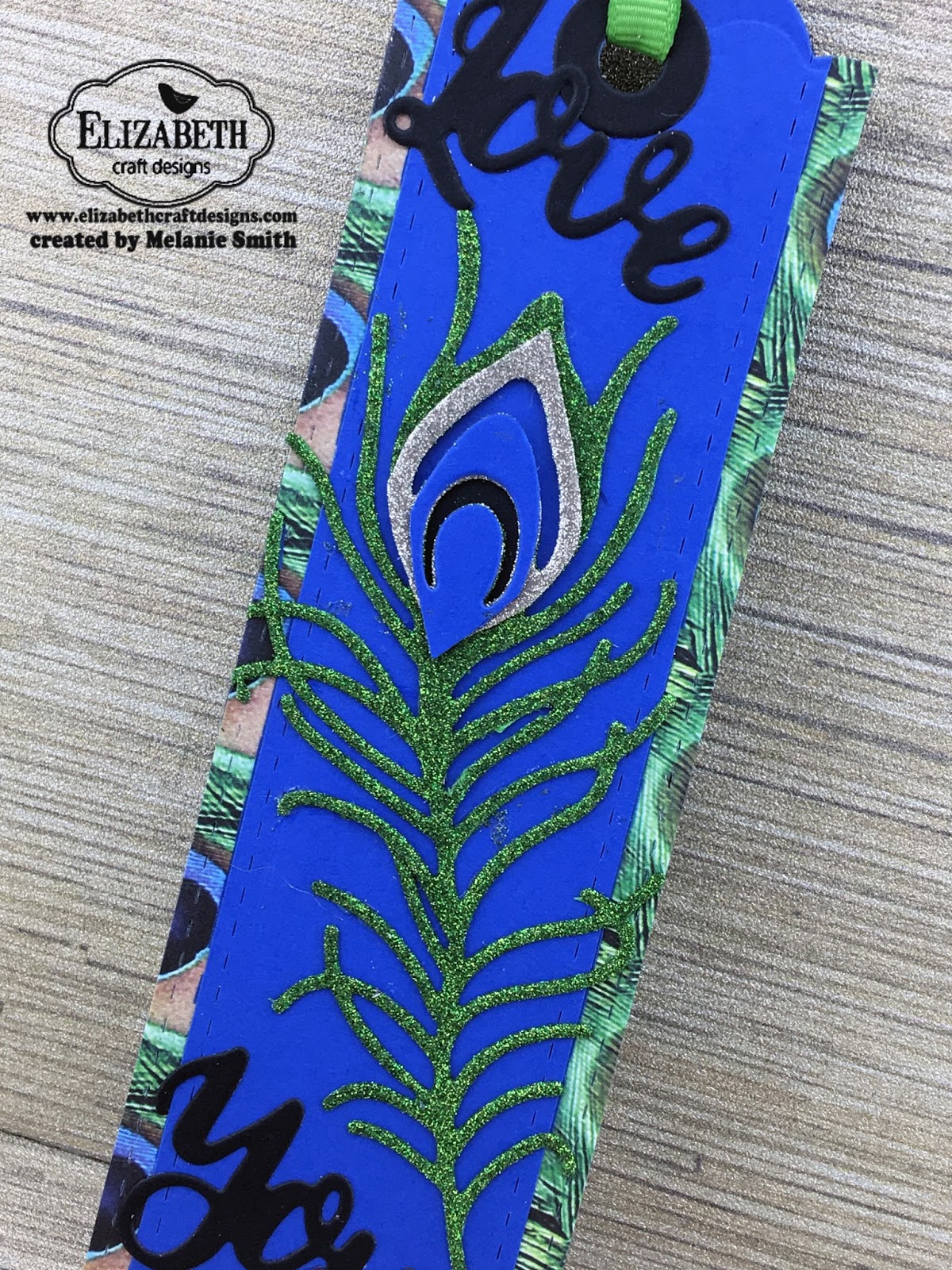 Fairy Stamp Land Elizabeth Craft Designs Peacock Feather Bookmark Tutorial