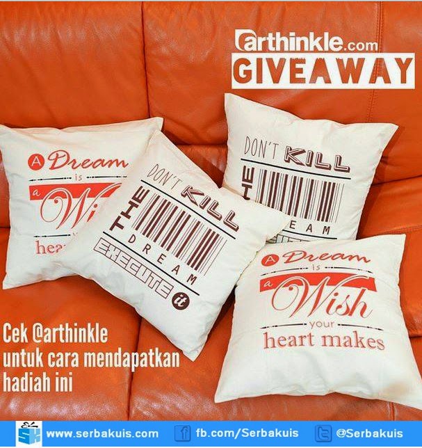 Kuis Arthinkle Giveaway Berhadiah 6 Bantal Gratis