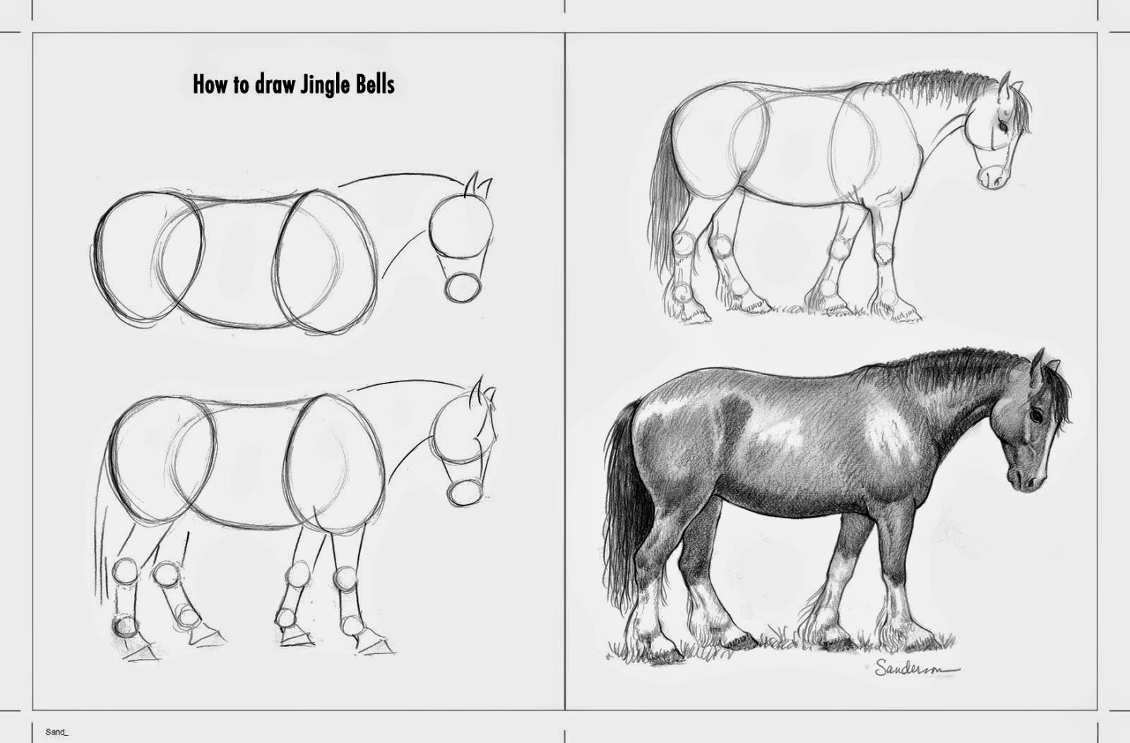 Horse Diaries An illustrator's journey How To Draw Jingle Bells