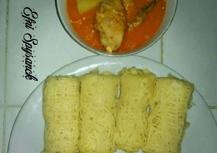 Cara membuat Roti jala/Roti kirai kari ayam sedap Cara membuat Roti jala/Roti kirai kari ayam sedap