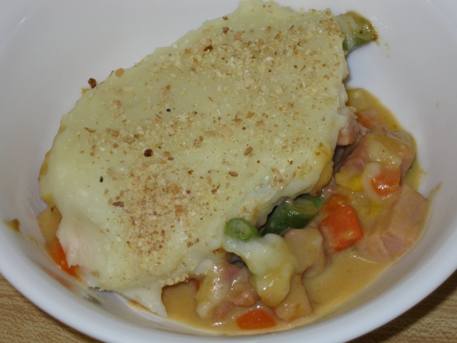 Banana Pudding On the Table Ham Casserole