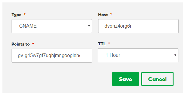 Setting up BlogSpot Custom Domain To GoDaddy-Add CNAME Record Setting up BlogSpot Custom Domain To GoDaddy-Add CNAME Record