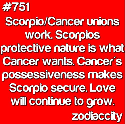 are Cancer and Scorpio