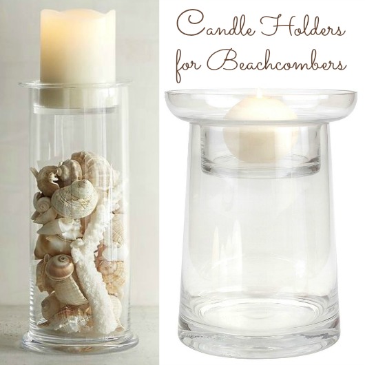 Fillable Glass Candle Holders