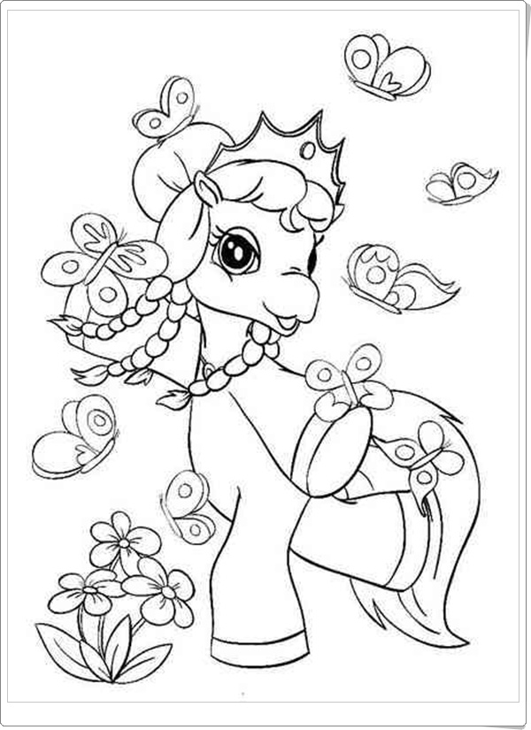 Ausmalbilder zum Ausdrucken: Filly Ausmalbilder