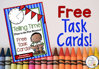 FERN'S FREEBIE FRIDAY ~ TIME TASK CARDS - Fern Smith's Classroom Ideas