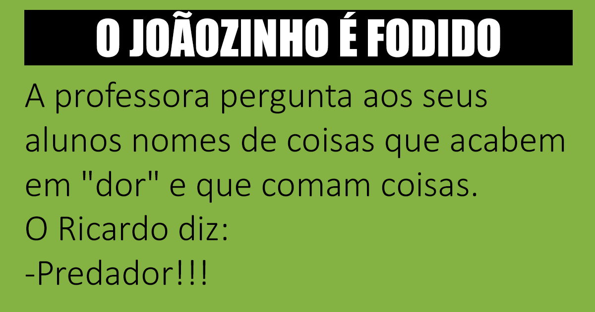 Joãozinho dá lição à professora Joãozinho dá lição à professora