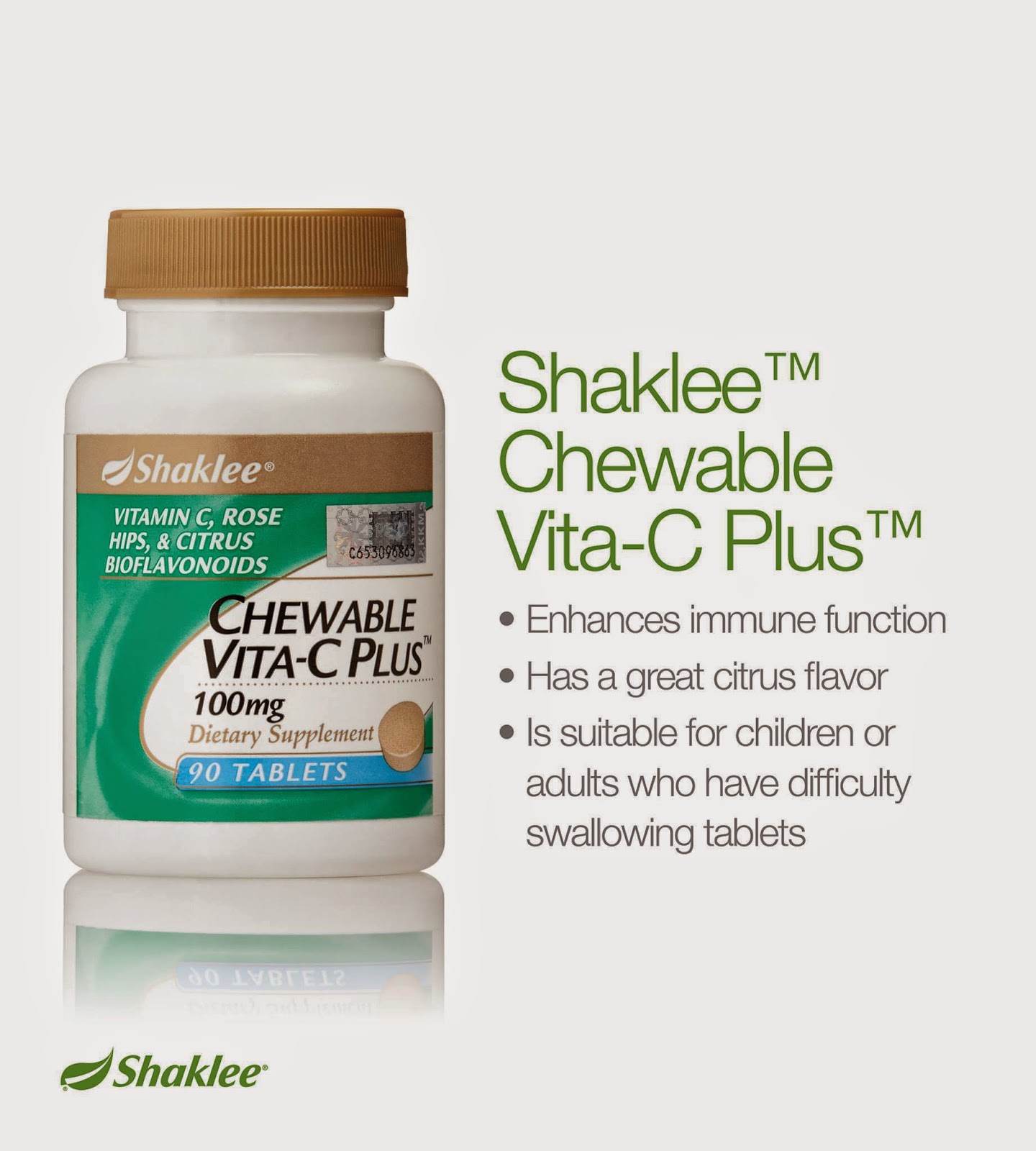 Shaklee Chewable Vita C membantu pudarkan kesan parut
