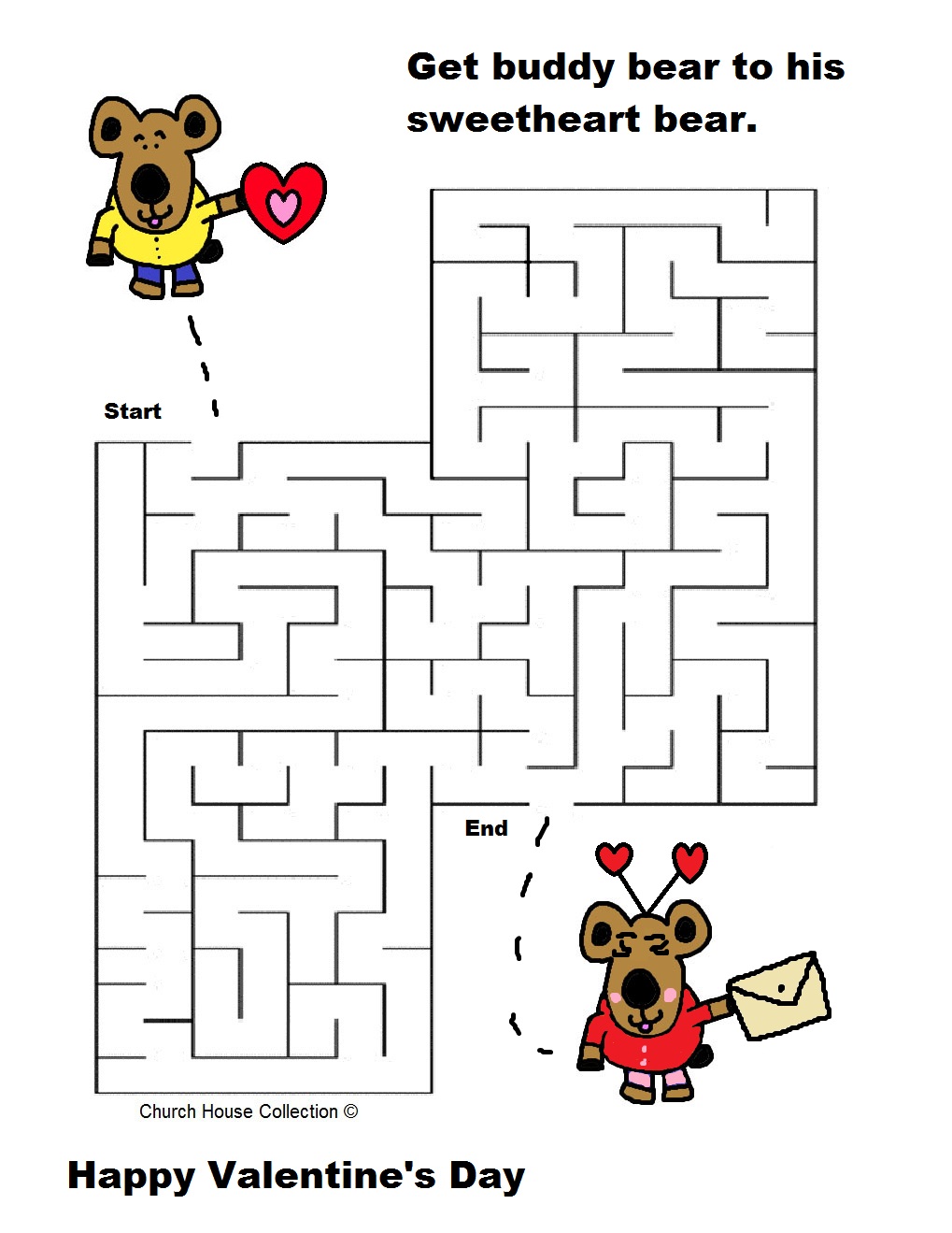 Free Printable Valentine S Day Maze