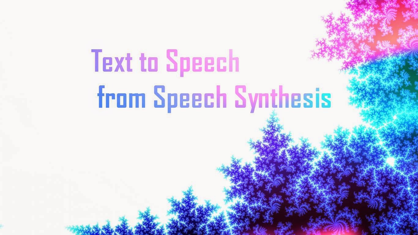 text to speech synthesis