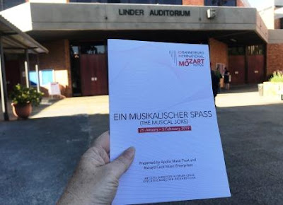 JIMF 2019 Programme of JIMF 2019 with Linder Auditorium in background