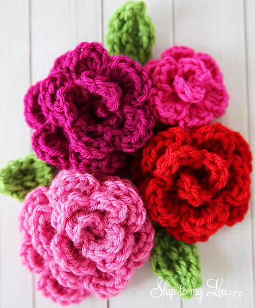 easy rose crochet pattern