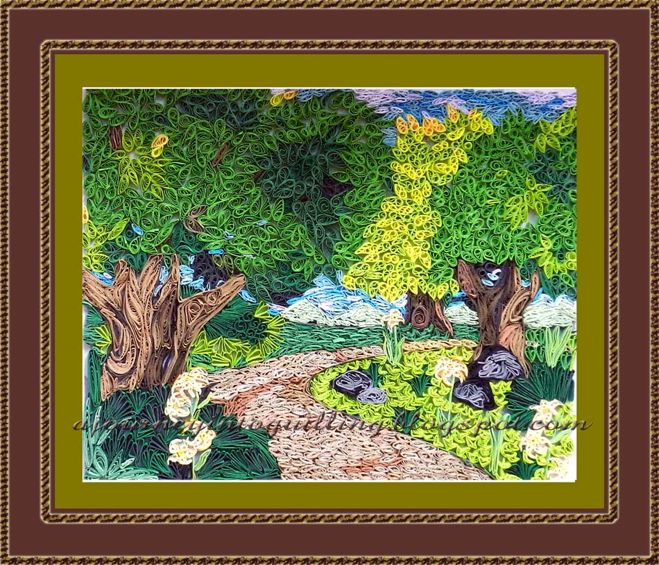 A Journey into Quilling & Paper Crafting Quilled Nature Landscape