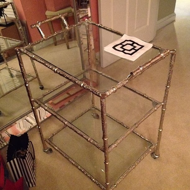 Chinoiserie Chic Homegoods Football And My New Homegoods Bar Cart
