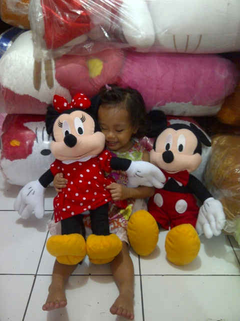 Boneka Mickey Minnie Uk L