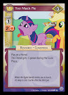 My Little Pony Too Much Pie Premiere CCG Card