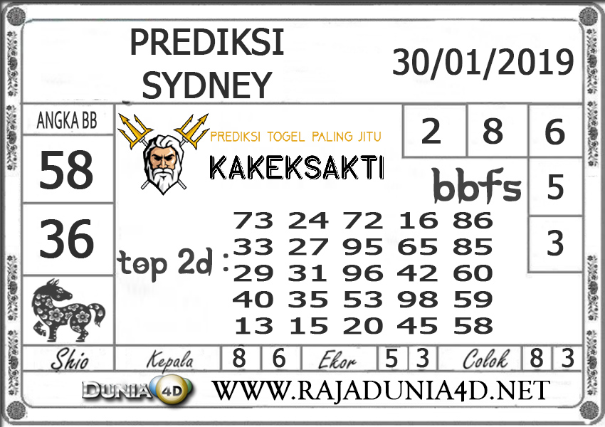 Forum Syair Sydney, Syair sdy