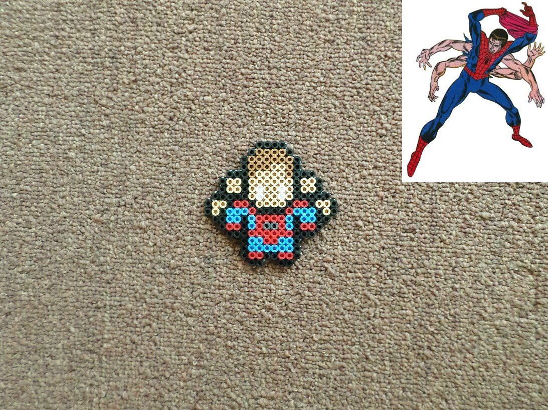 Long Black Fingers Various Marvel Spiderman Perler Beads