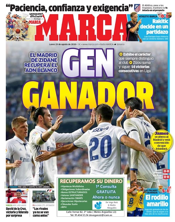 Real Madrid, Marca: "Gen ganador"
