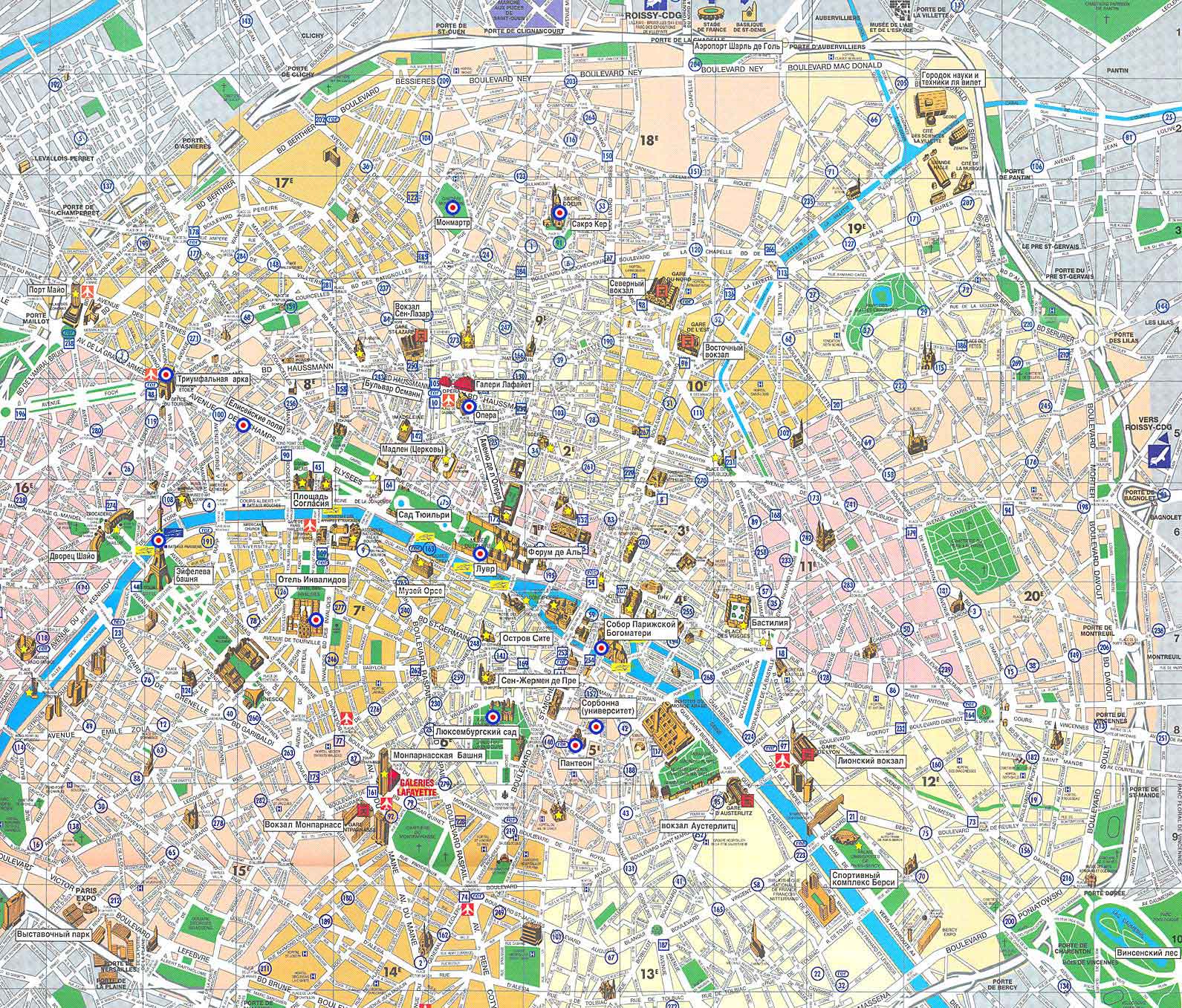 map-of-paris-france-free-printable-maps