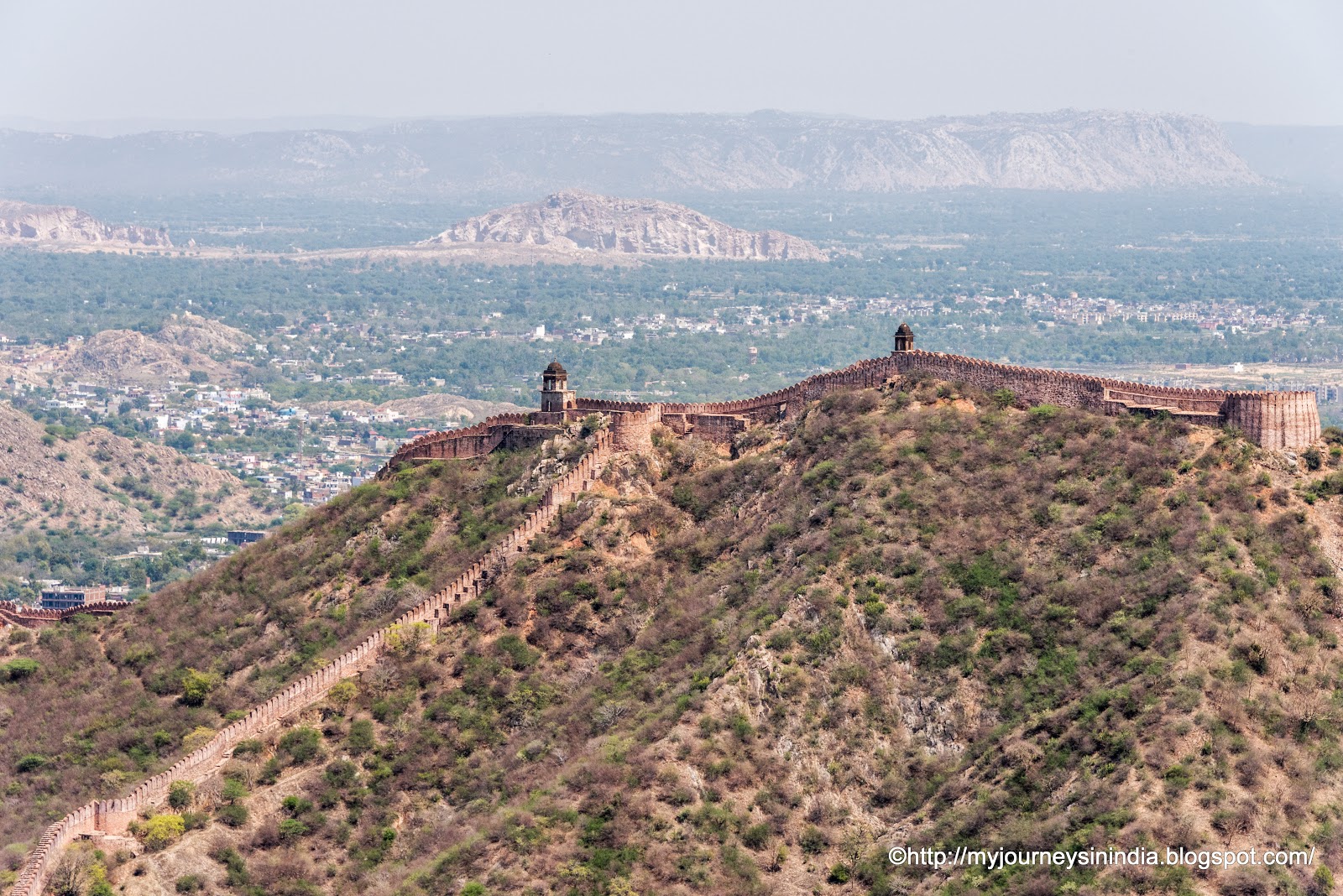 Battlement Opposite to Amer Fort Jaipur