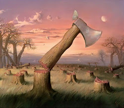 Arte Pinturas Óleo: Paisaje Surrealista Pintura Óleo