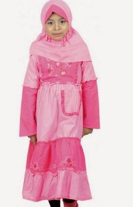 33 Gambar Model  Baju  Muslim  Anak  Perempuan Terbaru 2020 