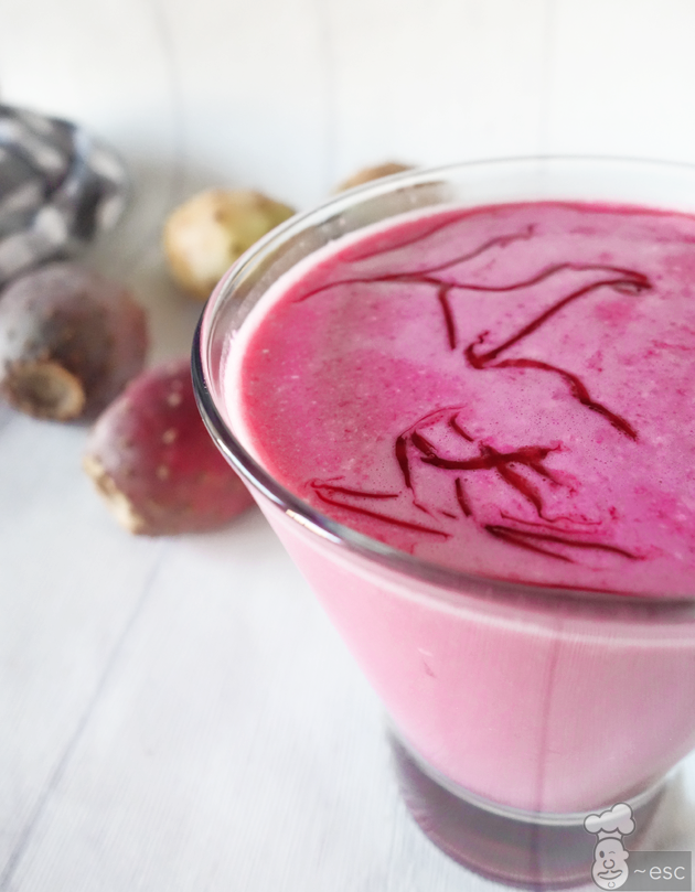 Recetas con higo chumbo (2): smothie con leche condensada