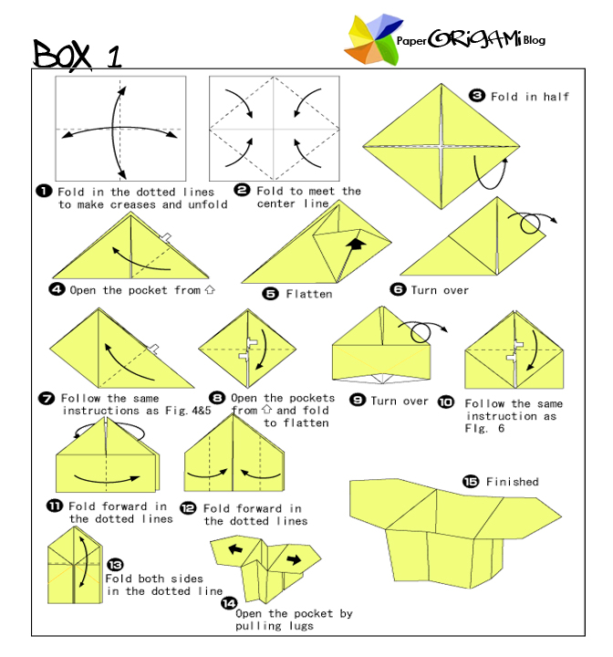 Traditional Origami How To make Boxes Origami Paper Origami Guide