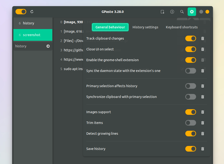 GPaste Is A Great Clipboard Manager For Gnome Shell Linux Uprising Blog