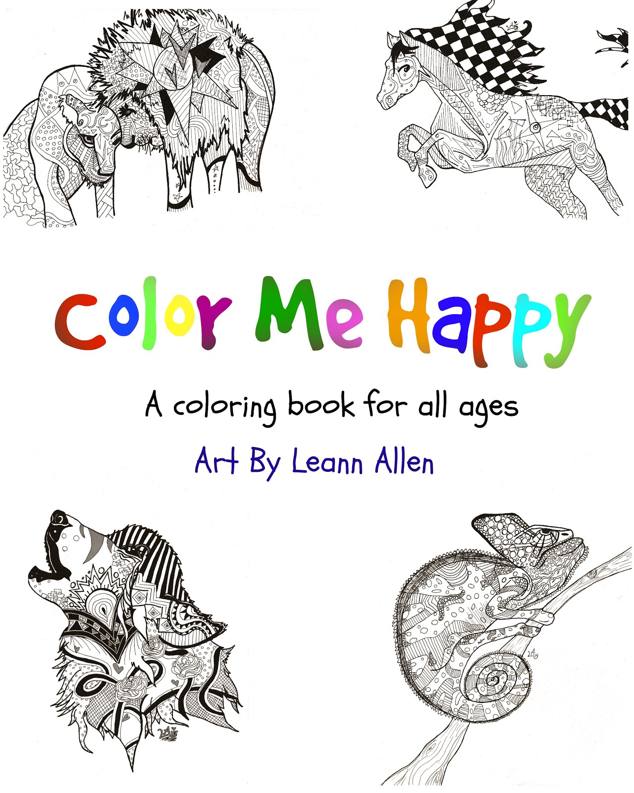 Color Me Happy Volume 1- Animals