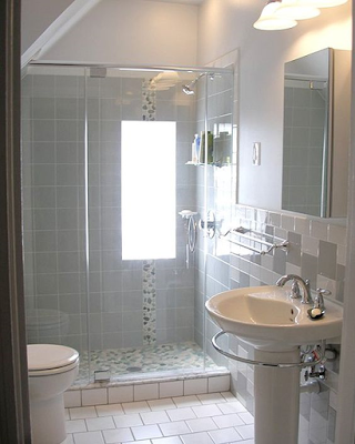 Small Bathroom, Subway Tiles