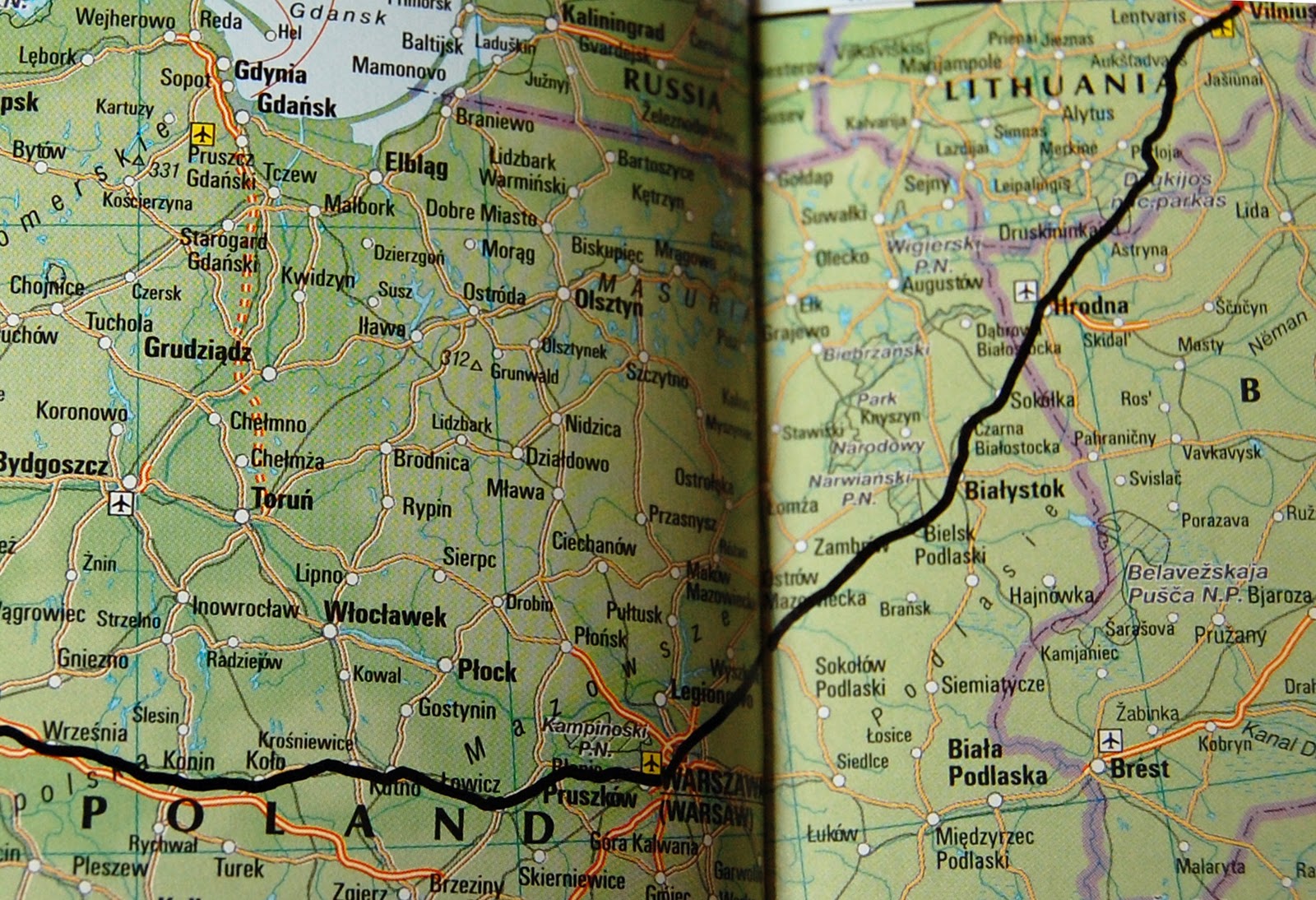 Overland from London to Singapore: Warsaw to Vilnius
