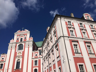 Travelling to Poland Pink monastery in Poznan, Poland