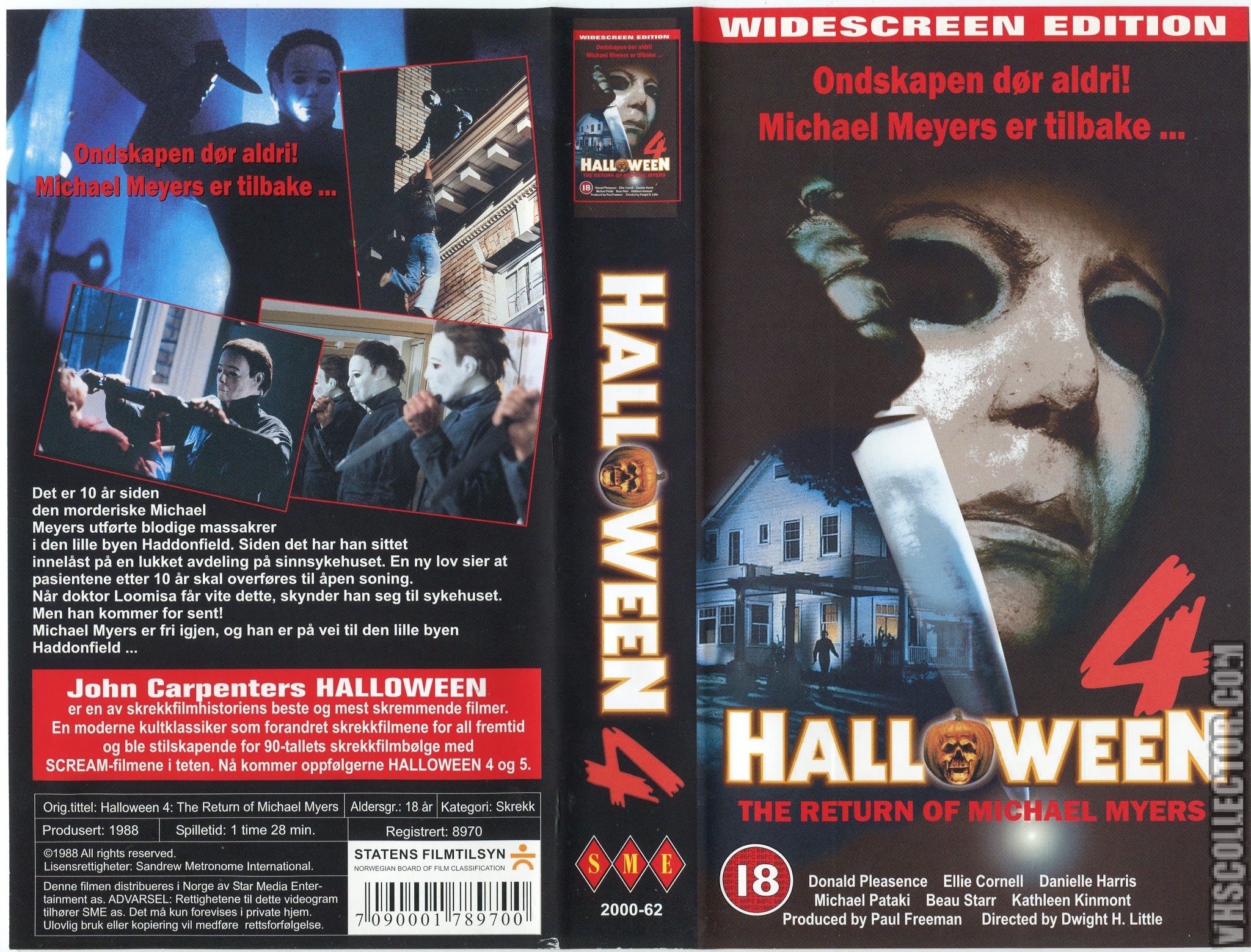 The Horrors of Halloween HALLOWEEN 4 THE RETURN OF MICHAEL MYERS (1988