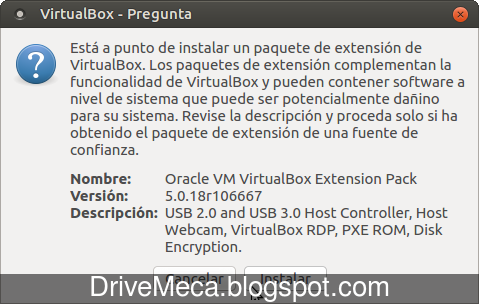 DriveMeca instalando Virtualbox en Linux Ubuntu 16.04 LTS paso a paso DriveMeca instalando Virtualbox en Linux Ubuntu 16.04 LTS paso a paso