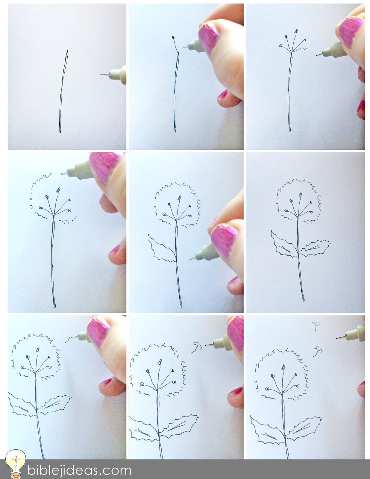 Bible Journaling Ideas 7 Simple Flowers You Can Draw Today