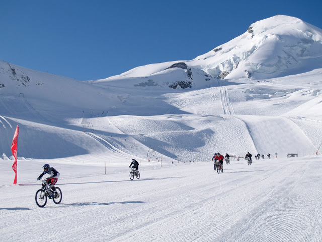 glacier downhill bike race