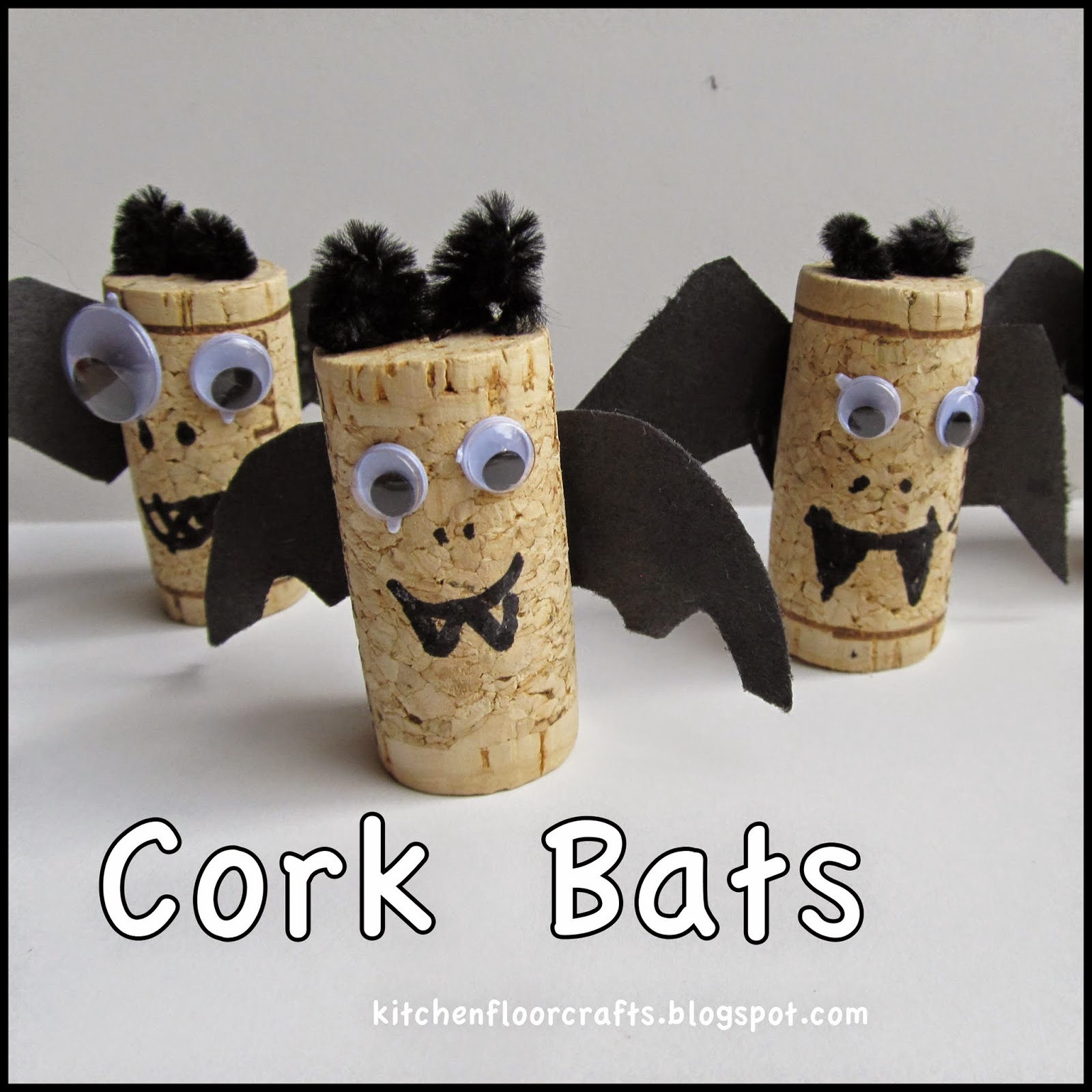 Kitchen Floor Crafts Cork Bats We Quickly Put Together This Fun Cork Bat Craft Which Is Perfect For October And Was Easy To Emble