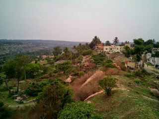 Melukote - Akka Tangiyara Kola - Hill road view