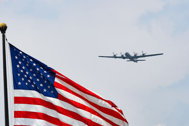 Boeing B-29 Superfortress, "Fifi" flies over Washington, DC