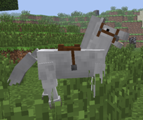 minecraft horse horses saddle reliable finally transportation saddled outline
