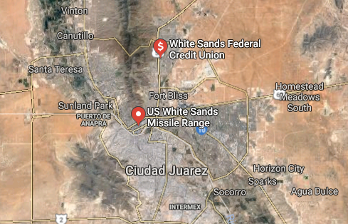 Map of UFO hotspots in El Paso near the Mexican border. Map of UFO hotspots in El Paso near the Mexican border.