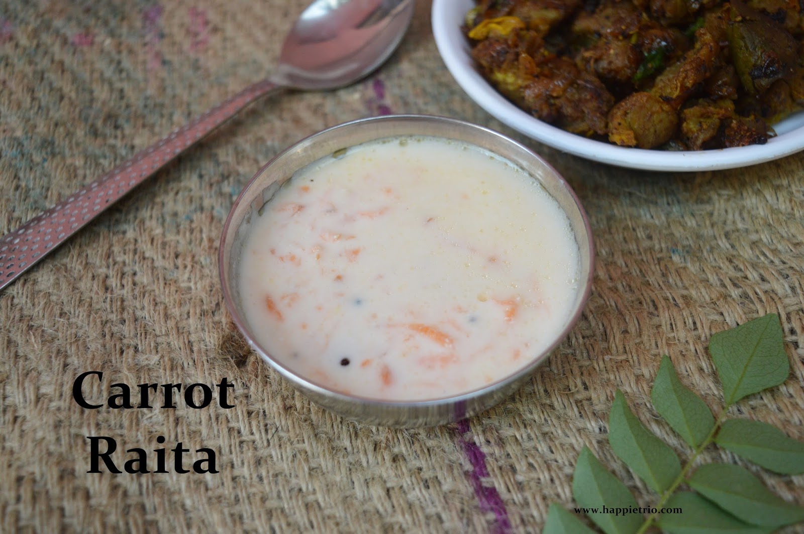 Carrot Raita Recipe How to make Carrot Raita The Happie Friends