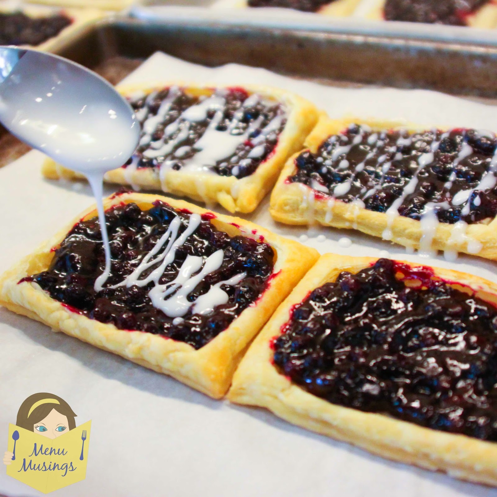 Menu Musings of a Modern American Mom Wild Blueberry Breakfast Strudels