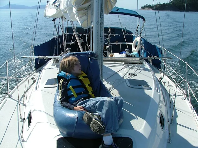 Bean bag chair is a boats most comfortable seating