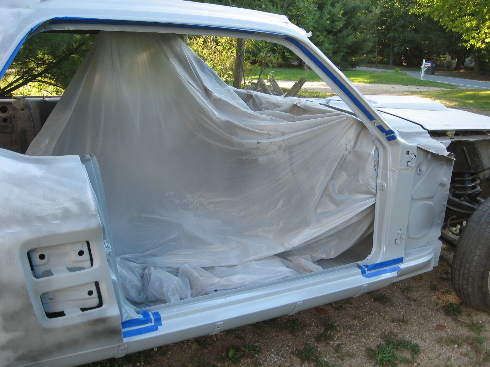 1967 Mustang Restoration Seam sealer